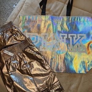 Victoria secret gold joggers